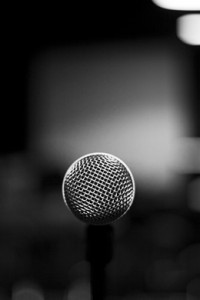 Photo of a microphone